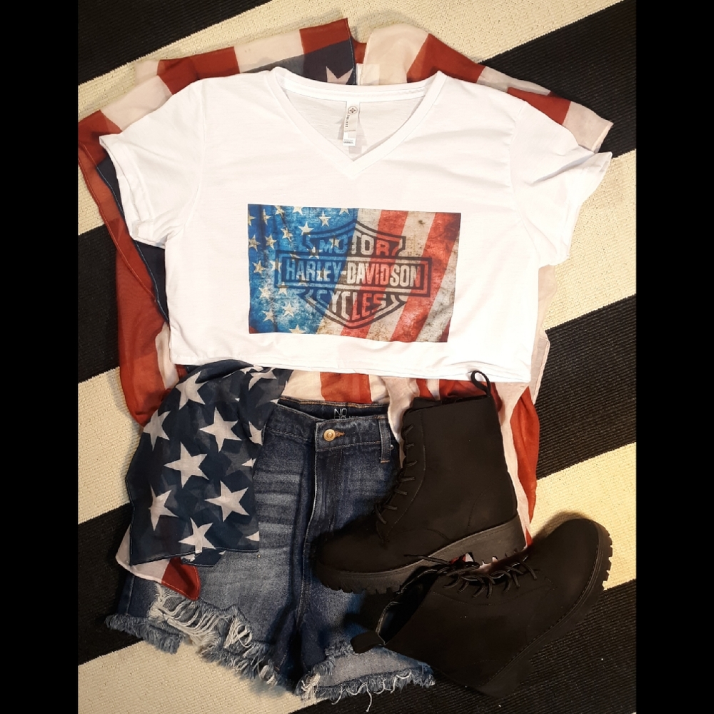Harley Davidson crop top